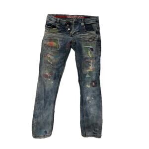 Smuggler's Moon Customized Streetwear Jeans Men's 34x32